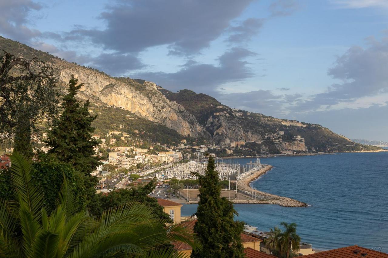 Villa L'Ensoleillee Vue Panoramique Mer, 250 M De La Plage Et Du Centre Ville Menton Dış mekan fotoğraf