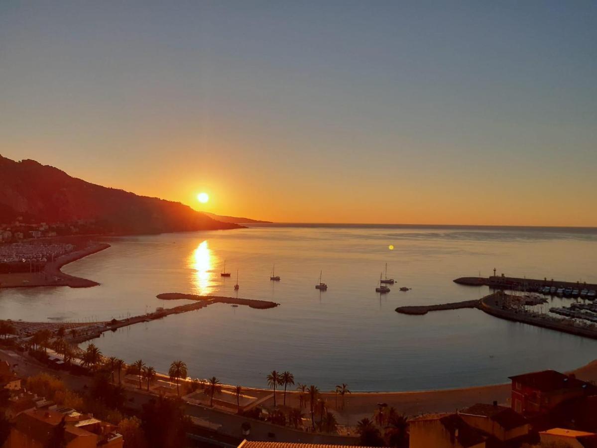 Villa L'Ensoleillee Vue Panoramique Mer, 250 M De La Plage Et Du Centre Ville Menton Dış mekan fotoğraf