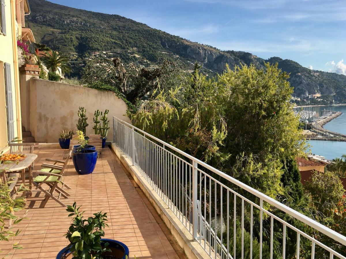 Villa L'Ensoleillee Vue Panoramique Mer, 250 M De La Plage Et Du Centre Ville Menton Dış mekan fotoğraf