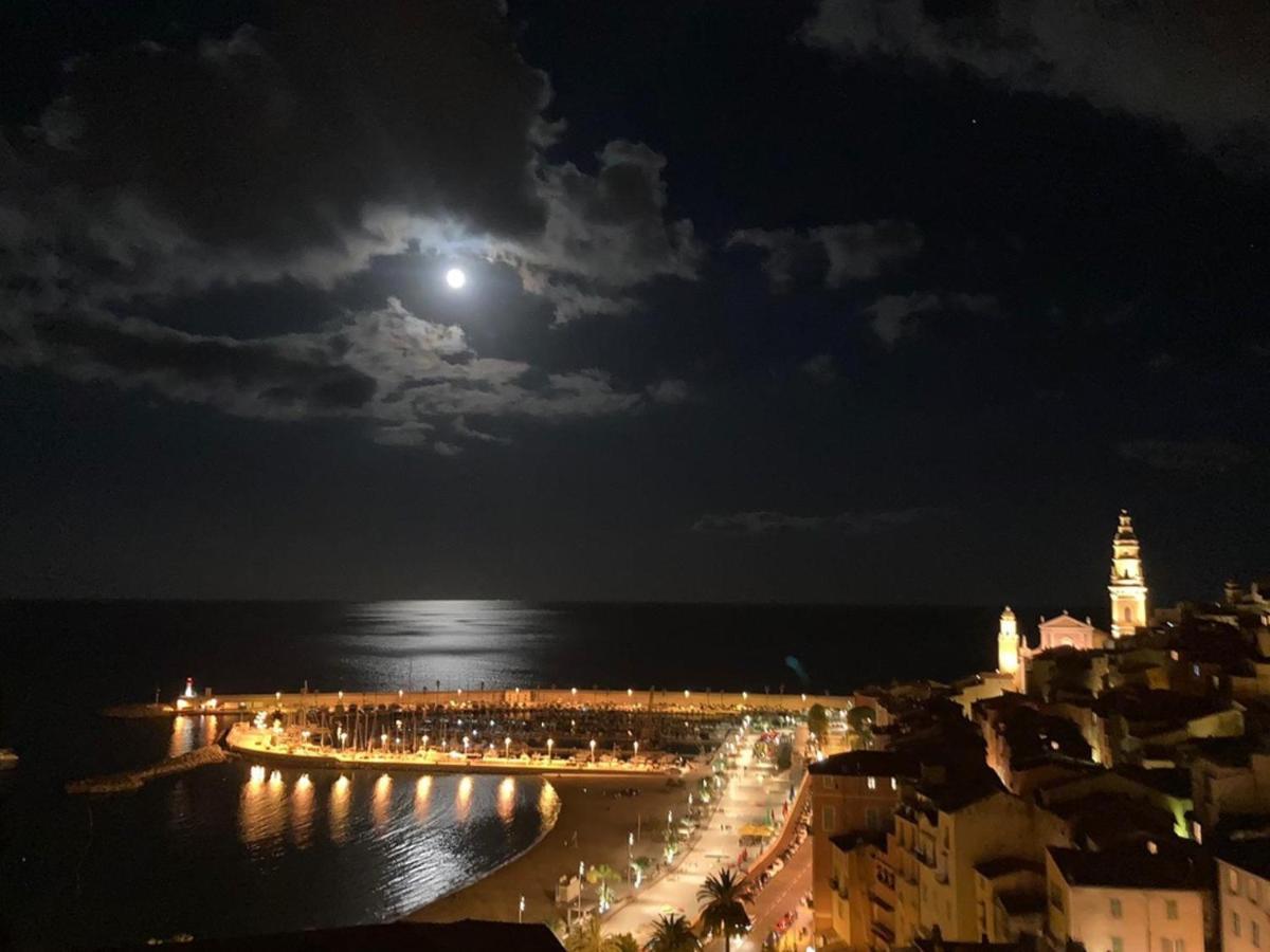 Villa L'Ensoleillee Vue Panoramique Mer, 250 M De La Plage Et Du Centre Ville Menton Dış mekan fotoğraf