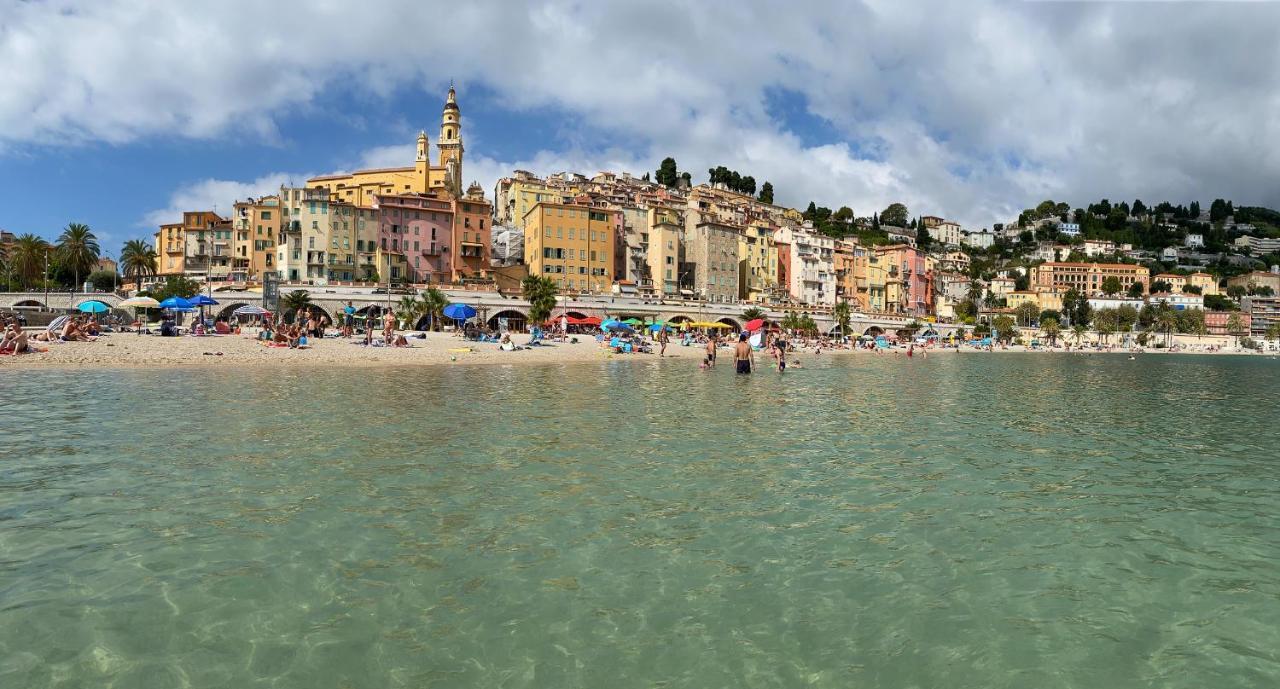 Villa L'Ensoleillee Vue Panoramique Mer, 250 M De La Plage Et Du Centre Ville Menton Dış mekan fotoğraf
