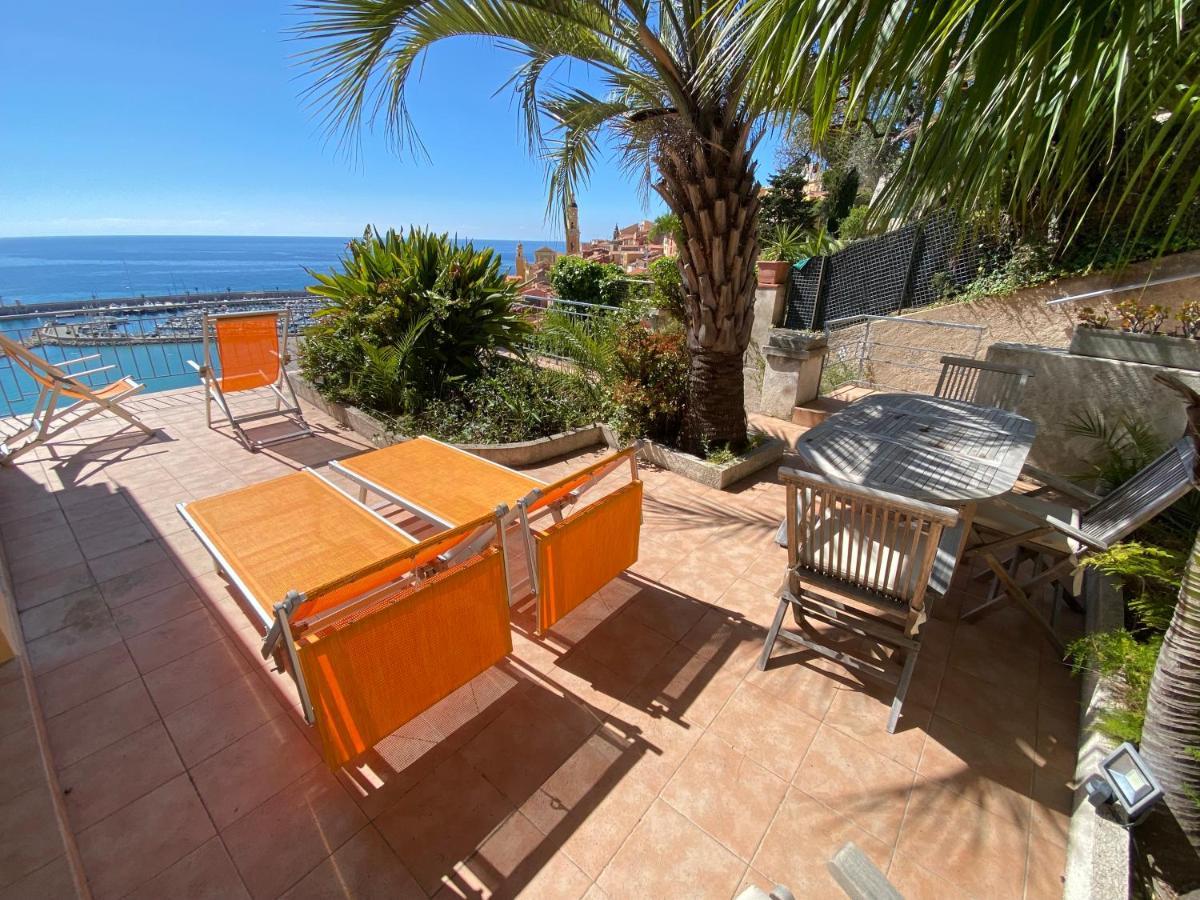 Villa L'Ensoleillee Vue Panoramique Mer, 250 M De La Plage Et Du Centre Ville Menton Dış mekan fotoğraf
