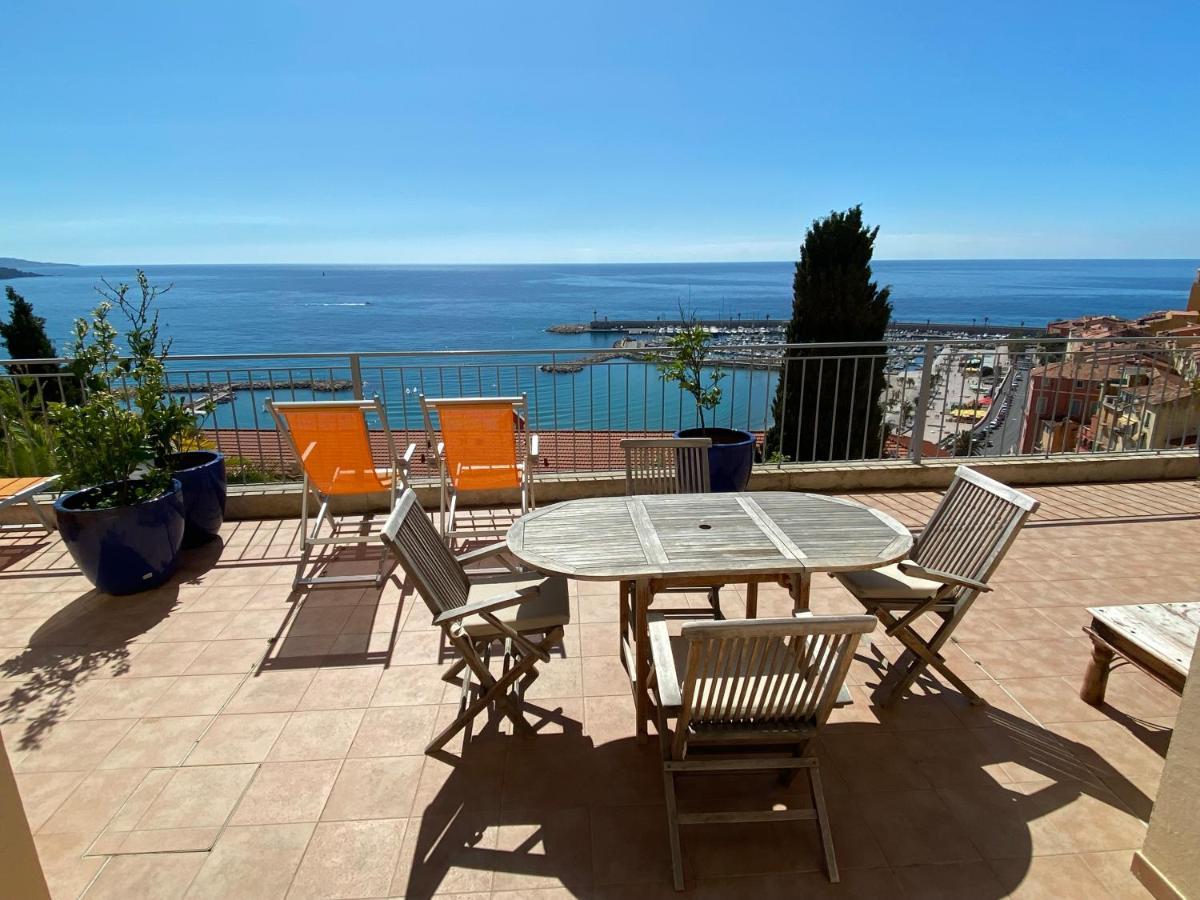 Villa L'Ensoleillee Vue Panoramique Mer, 250 M De La Plage Et Du Centre Ville Menton Dış mekan fotoğraf