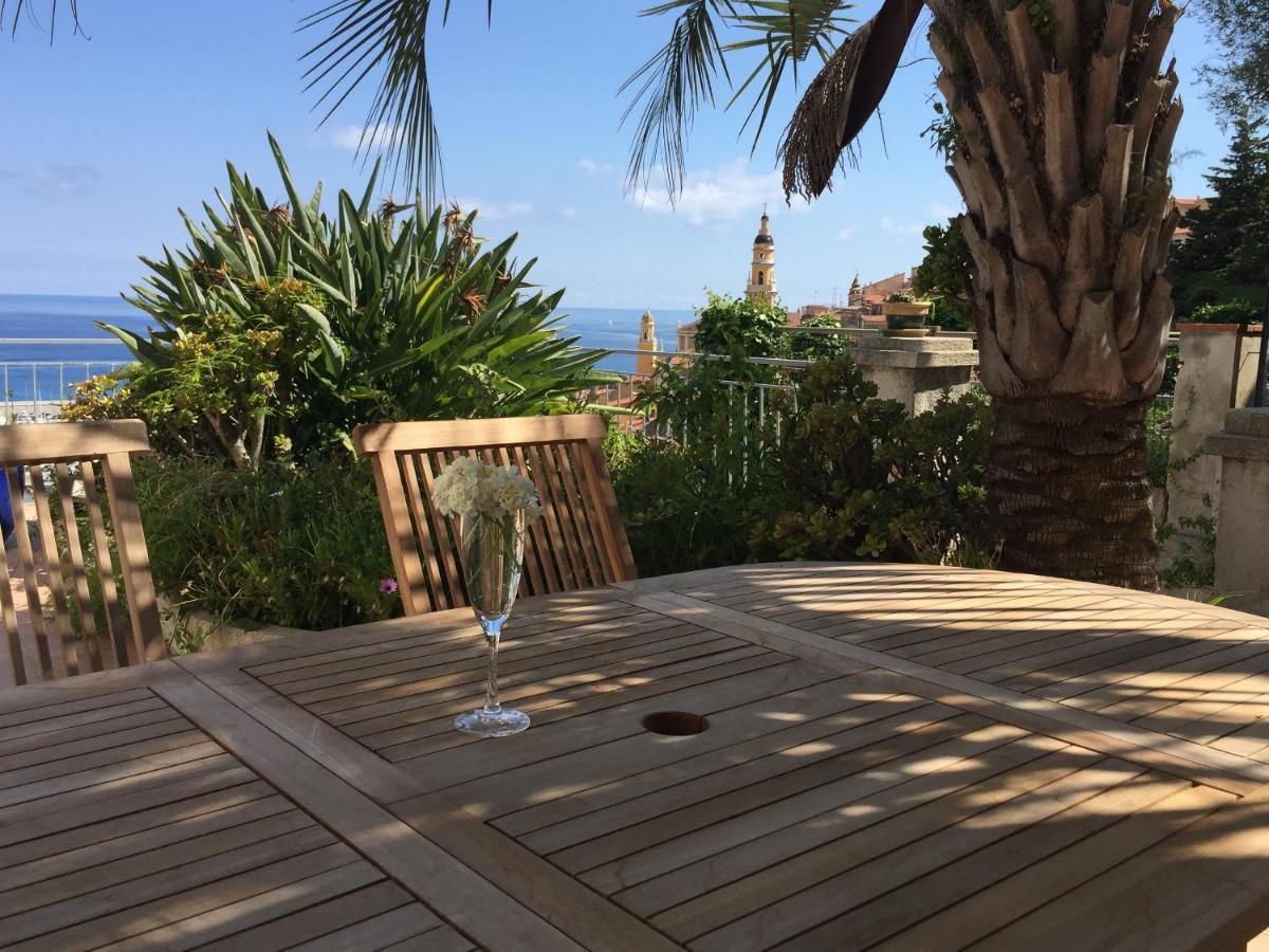 Villa L'Ensoleillee Vue Panoramique Mer, 250 M De La Plage Et Du Centre Ville Menton Dış mekan fotoğraf