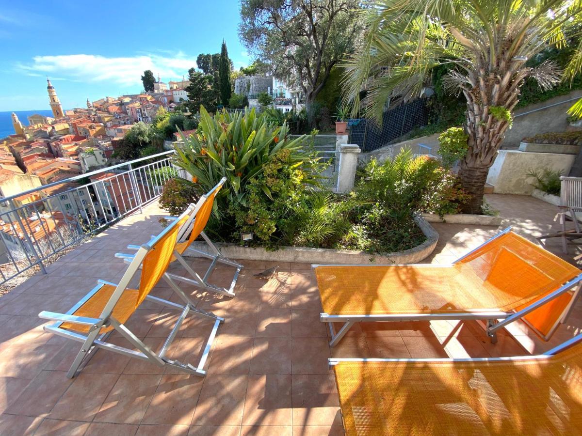 Villa L'Ensoleillee Vue Panoramique Mer, 250 M De La Plage Et Du Centre Ville Menton Dış mekan fotoğraf
