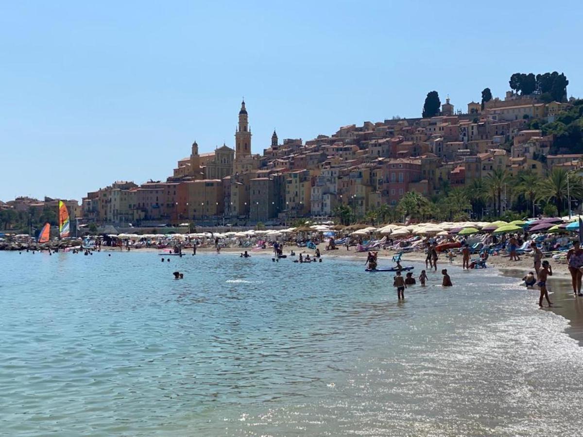 Villa L'Ensoleillee Vue Panoramique Mer, 250 M De La Plage Et Du Centre Ville Menton Dış mekan fotoğraf